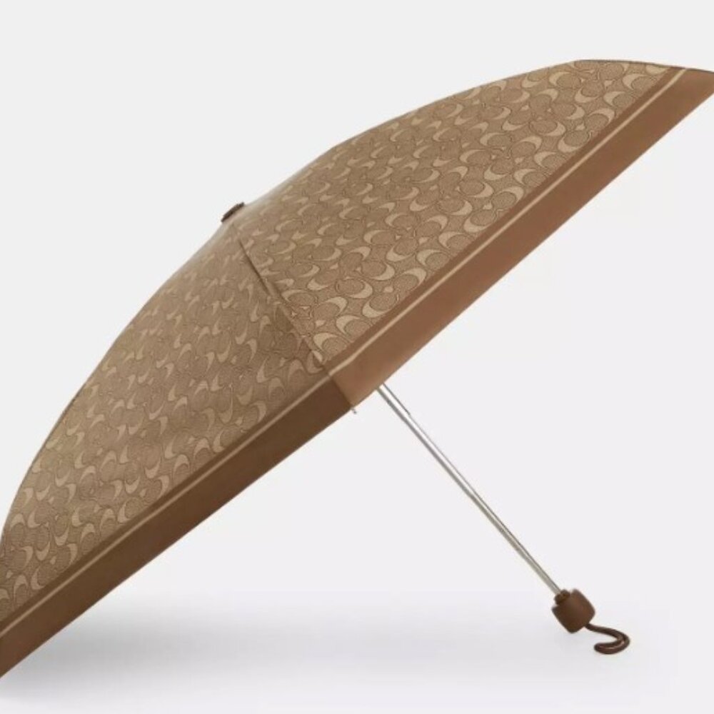 COACH UV PROTECTION SIG. MINI UMBRELLA C4322 SIGNATURE PRINT NWT-Ready to Gift!